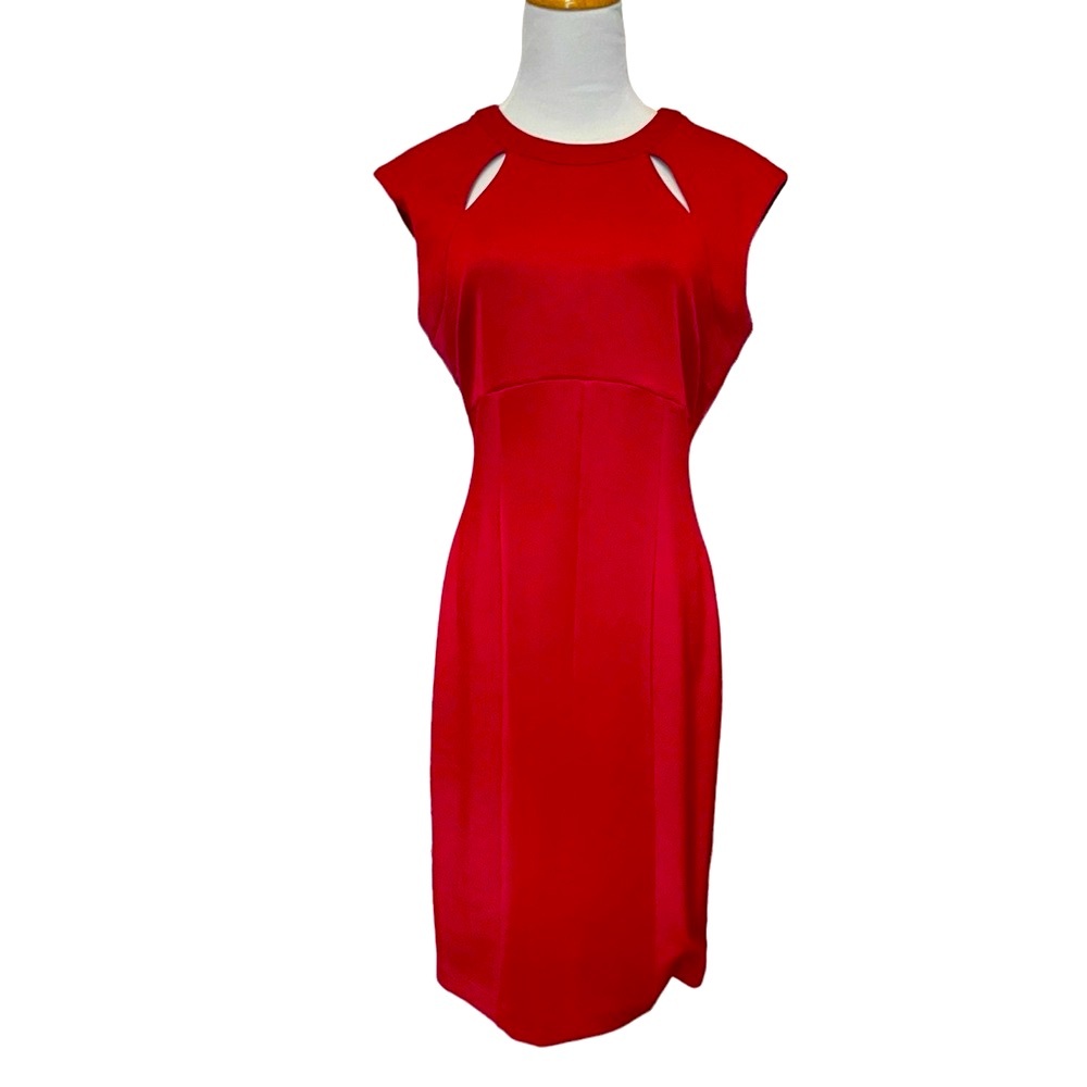 London Times Cut Out Dress - Size 10 - Picture 2 of 6